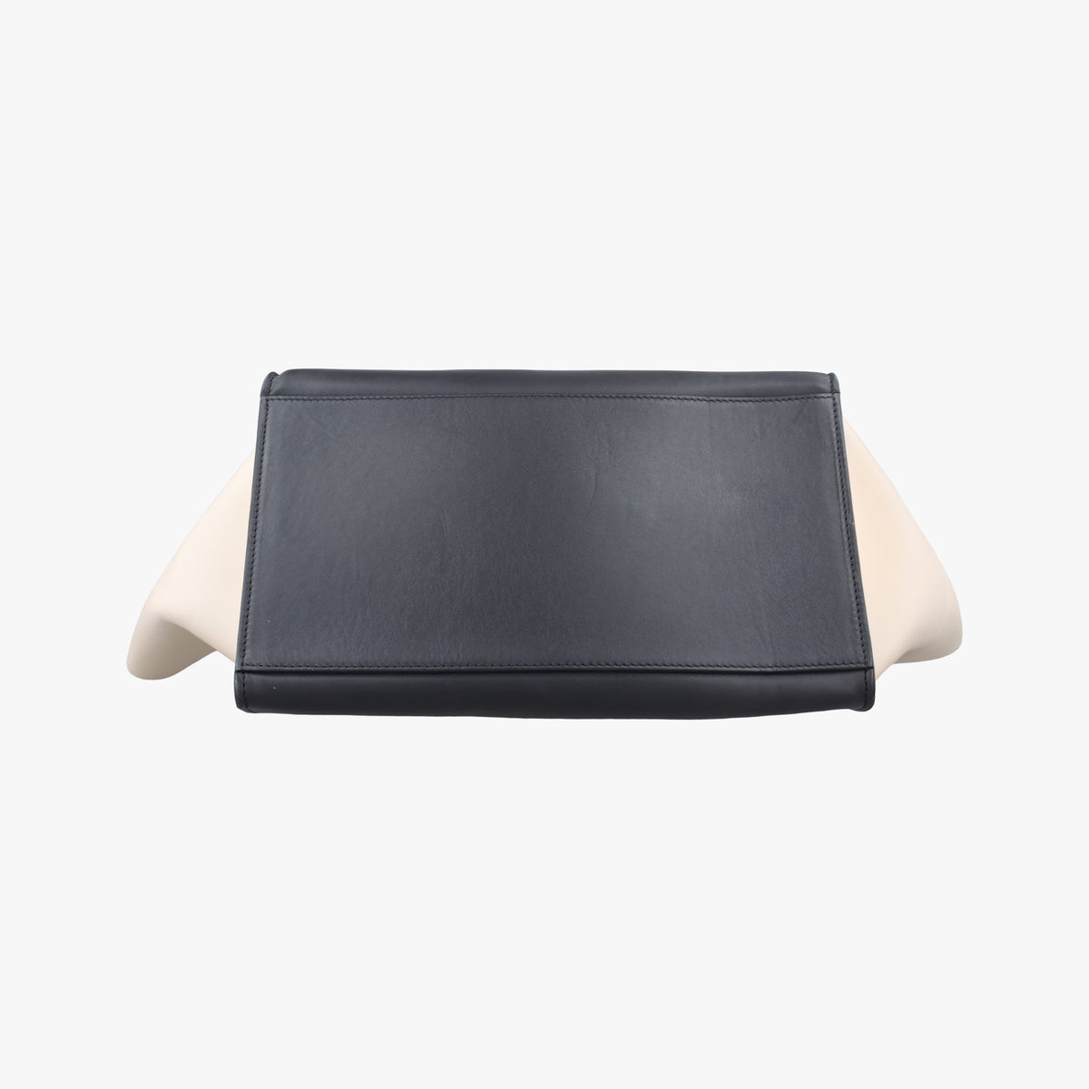 Pre-owned Celine Trapeze Green×Black×White leather  shoulderbag | stylenewstar