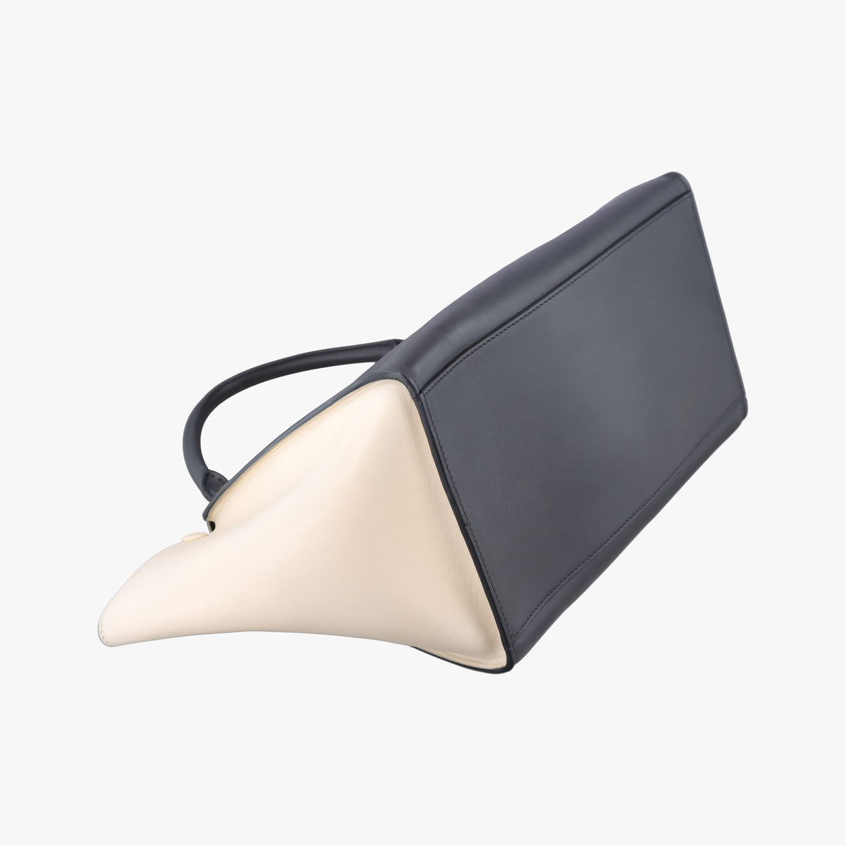 Pre-owned Celine Trapeze Green×Black×White leather  shoulderbag | stylenewstar