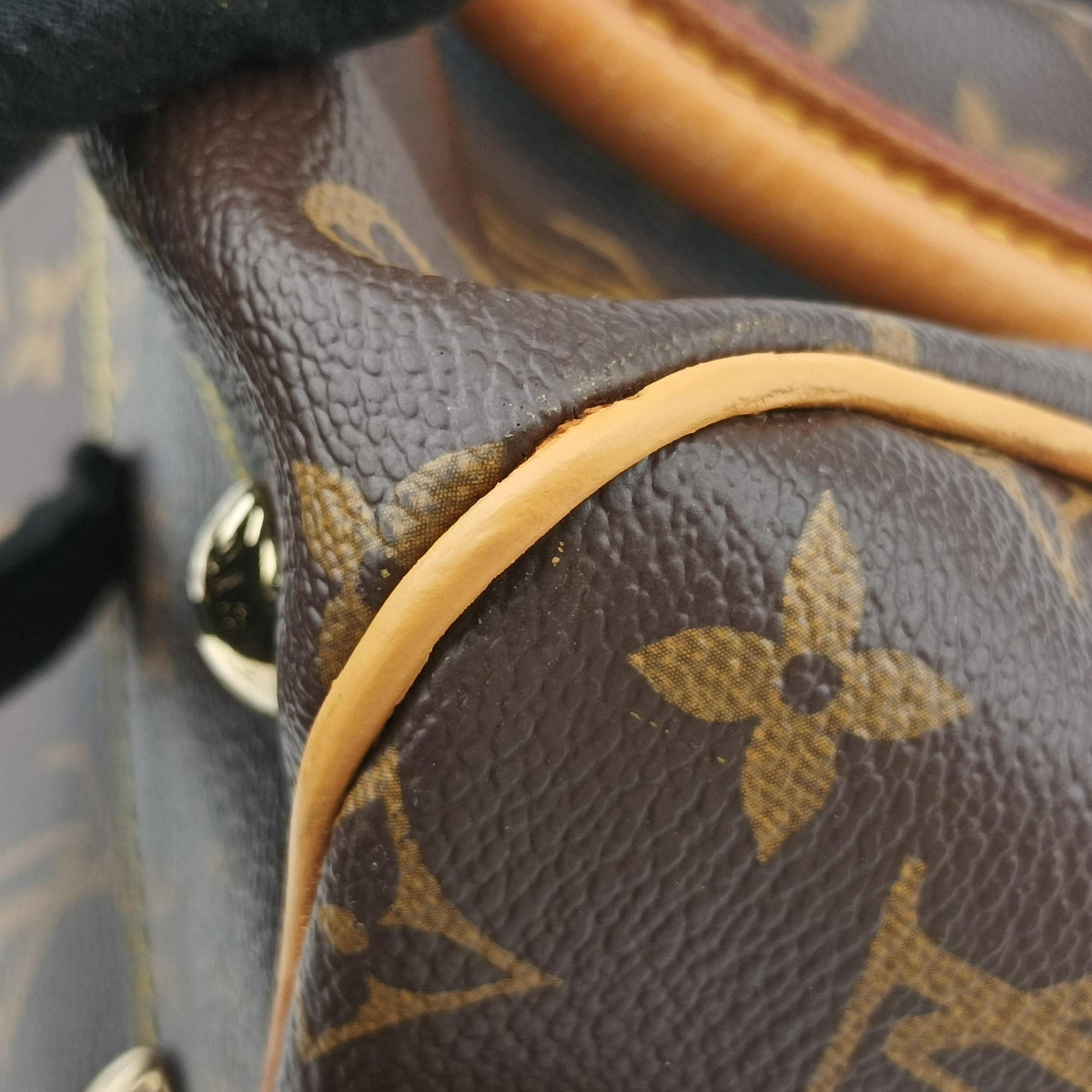 Pre-owned Louis Vuitton TIVOLI PM brown Monogram Canvas M40143 handbag | stylenewstar