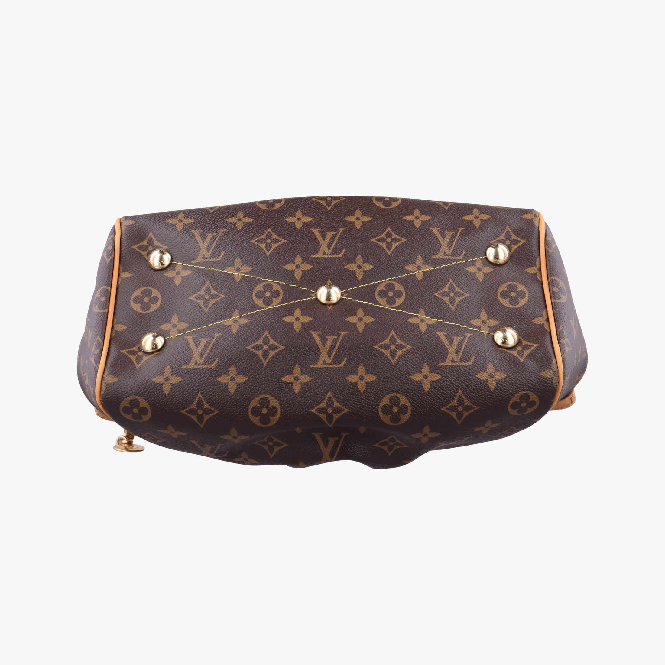 Pre-owned Louis Vuitton TIVOLI PM brown Monogram Canvas M40143 handbag | stylenewstar
