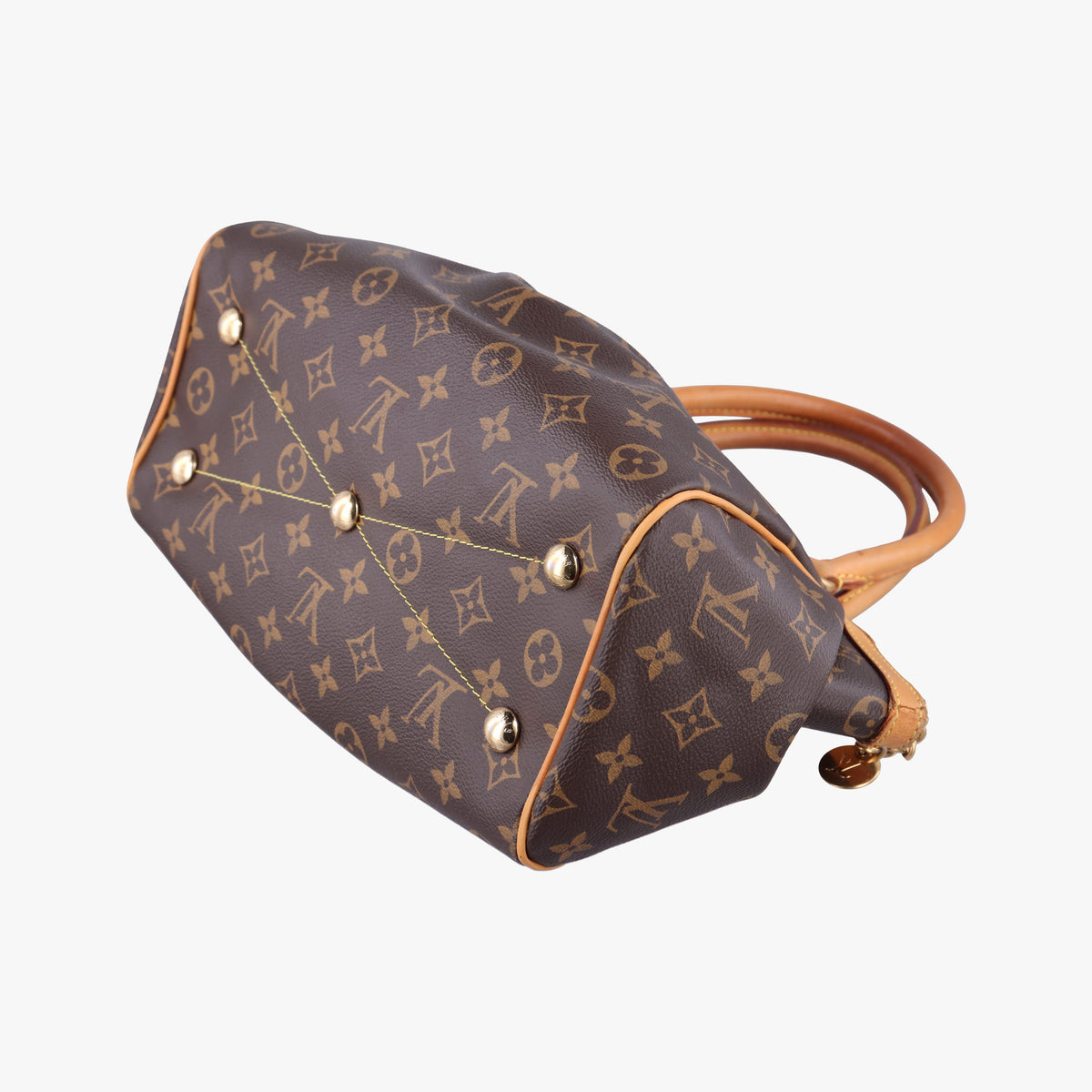 Pre-owned Louis Vuitton TIVOLI PM brown Monogram Canvas M40143 handbag | stylenewstar