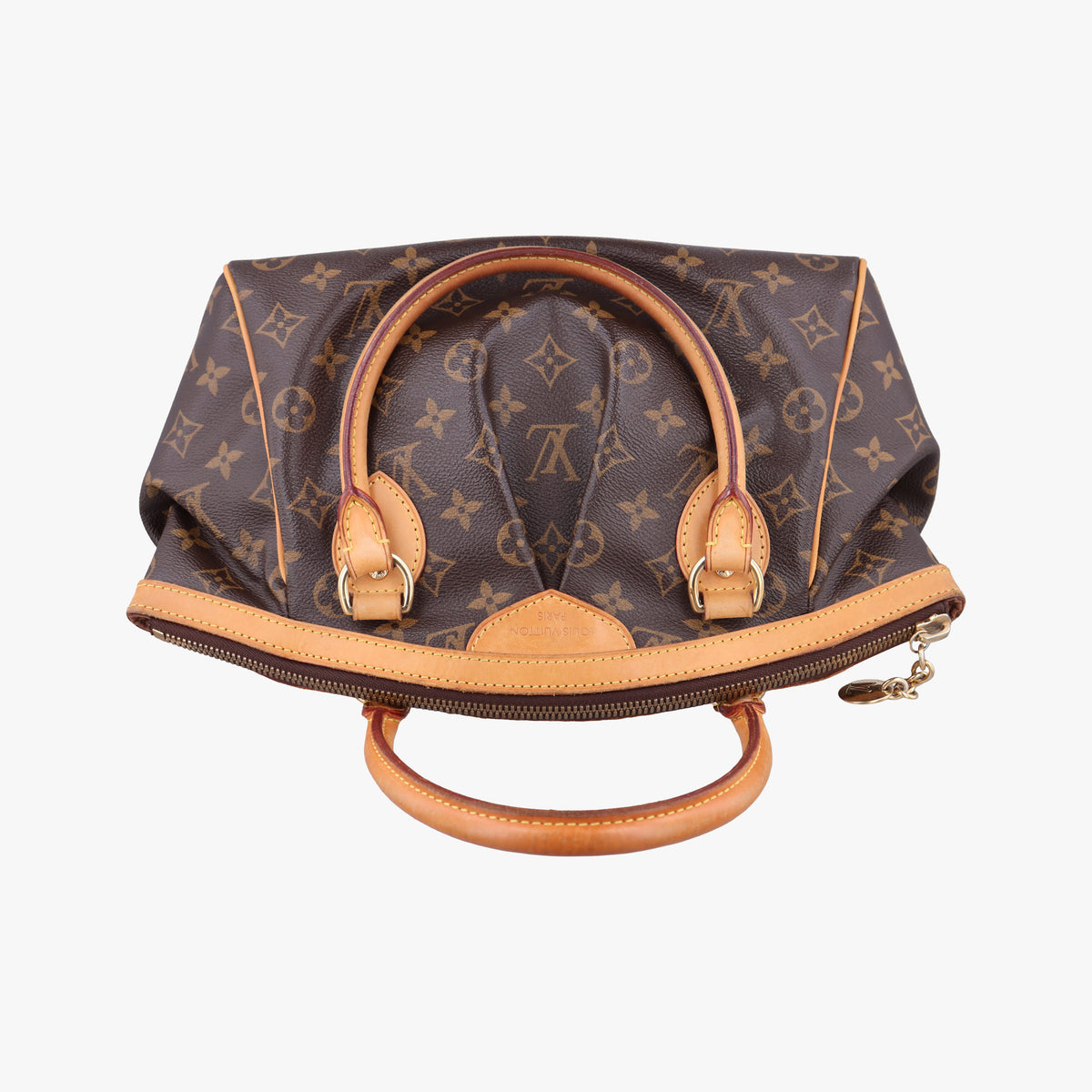 Pre-owned Louis Vuitton TIVOLI PM brown Monogram Canvas M40143 handbag | stylenewstar