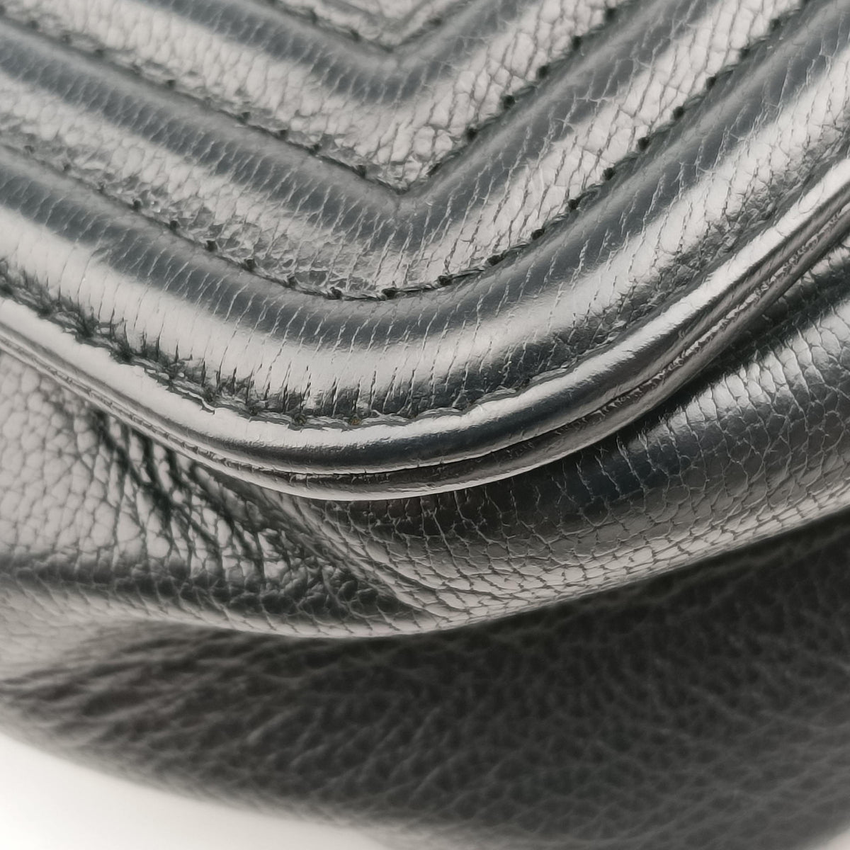 Vintage Chanel BOY CHANEL Black × Green Leather A92005 shoulderbag | stylenewstar
