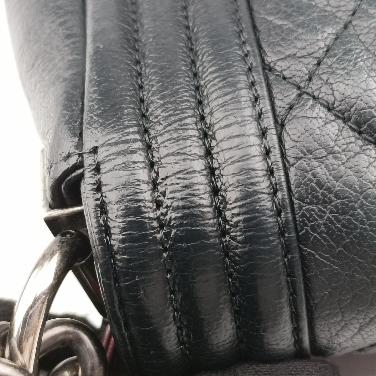 Vintage Chanel BOY CHANEL Black × Green Leather A92005 shoulderbag | stylenewstar
