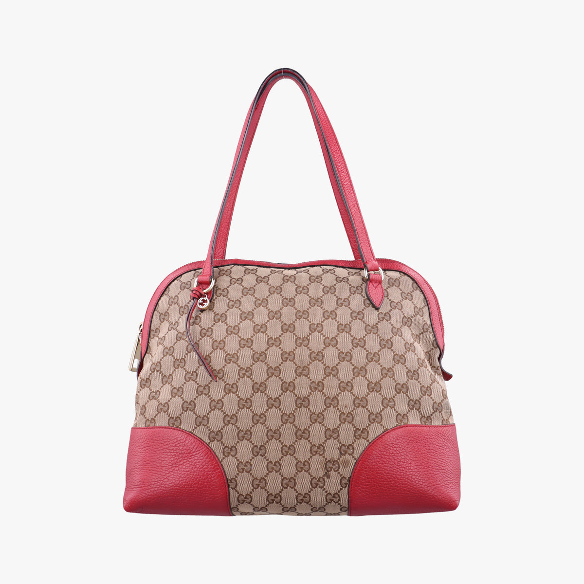 Vintage Gucci Guccissima Bree beige×red Canvas×Leather 449243 handbag | stylenewstar