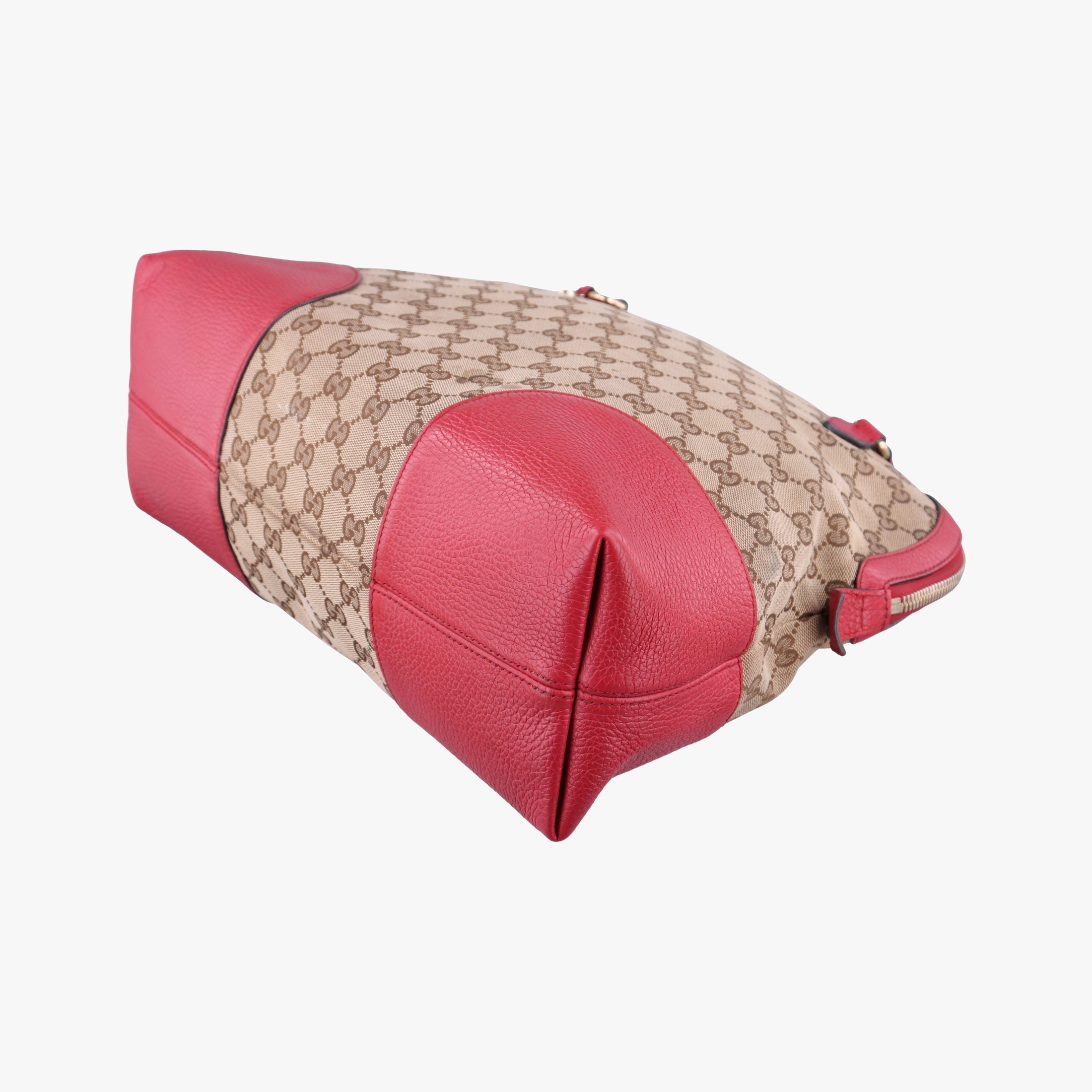 Vintage Gucci Guccissima Bree beige×red Canvas×Leather 449243 handbag | stylenewstar