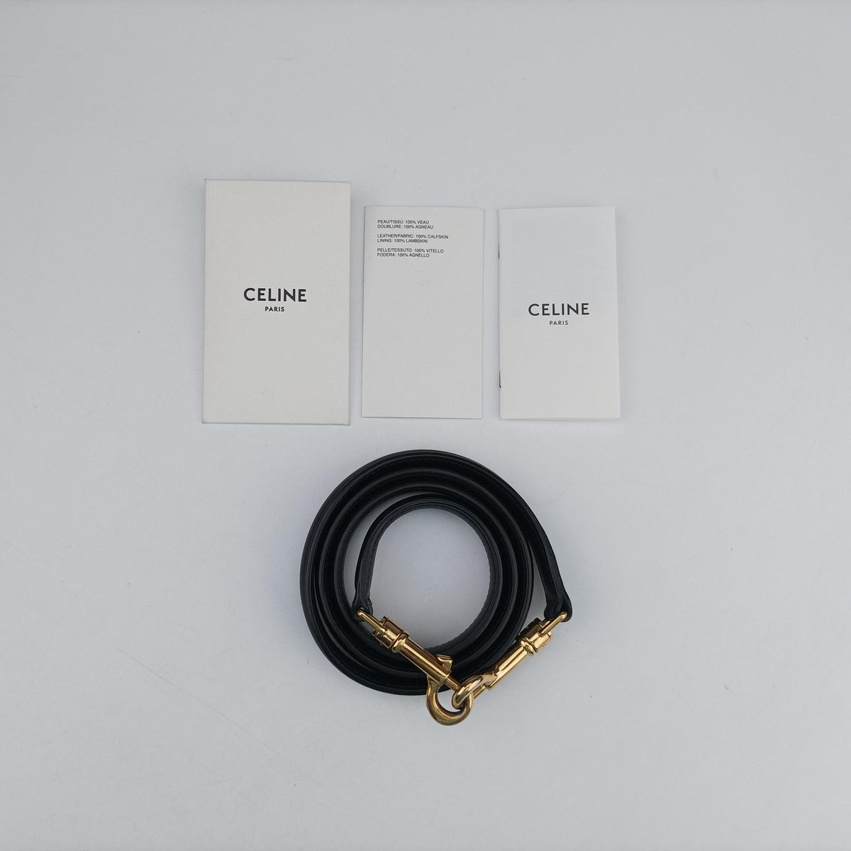 Pre-owned Celine 16 Bag Black Calfskin  shoulderbag | stylenewstar