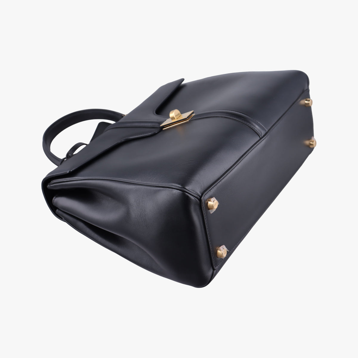 Pre-owned Celine 16 Bag Black Calfskin  shoulderbag | stylenewstar