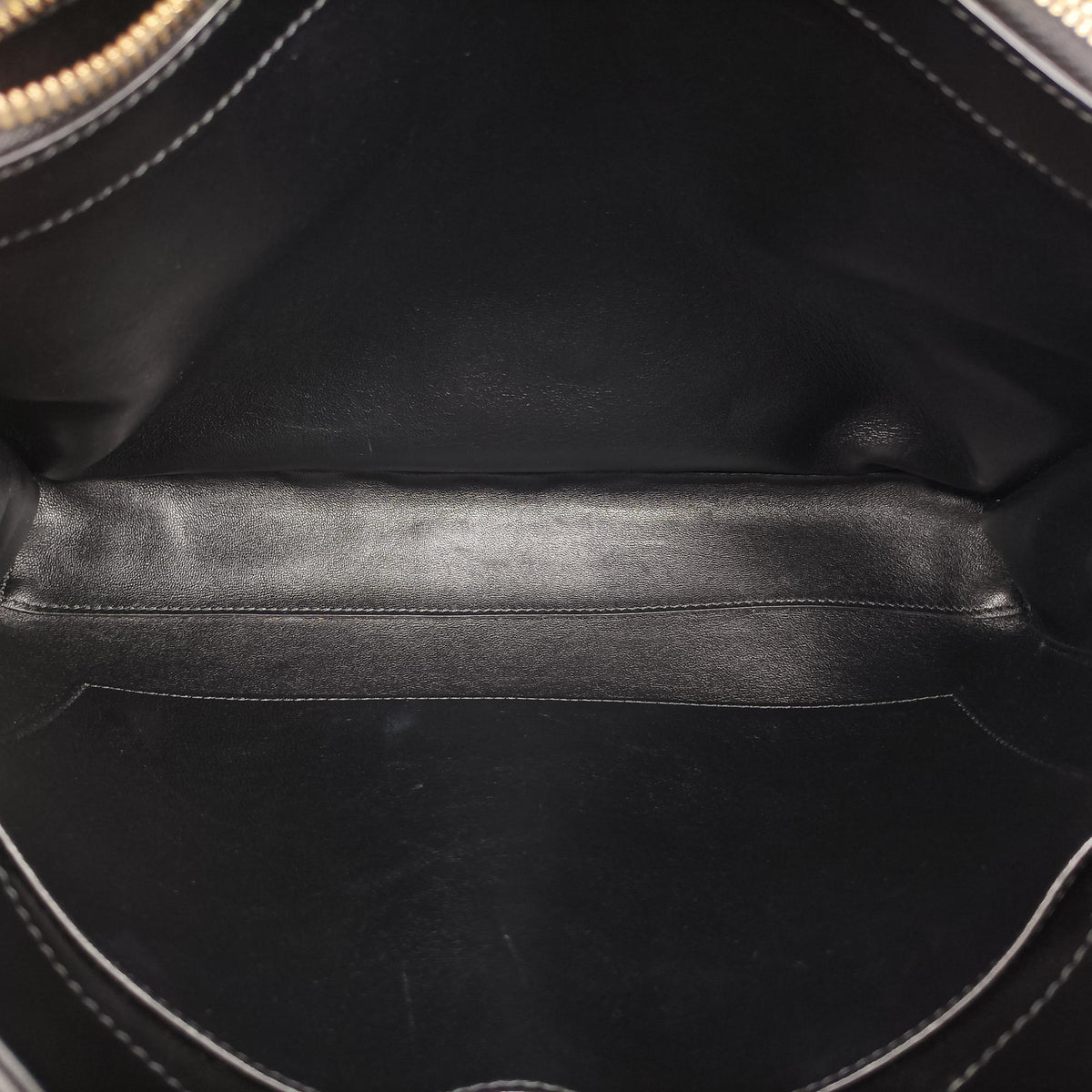 Pre-owned Celine 16 Bag Black Calfskin  shoulderbag | stylenewstar
