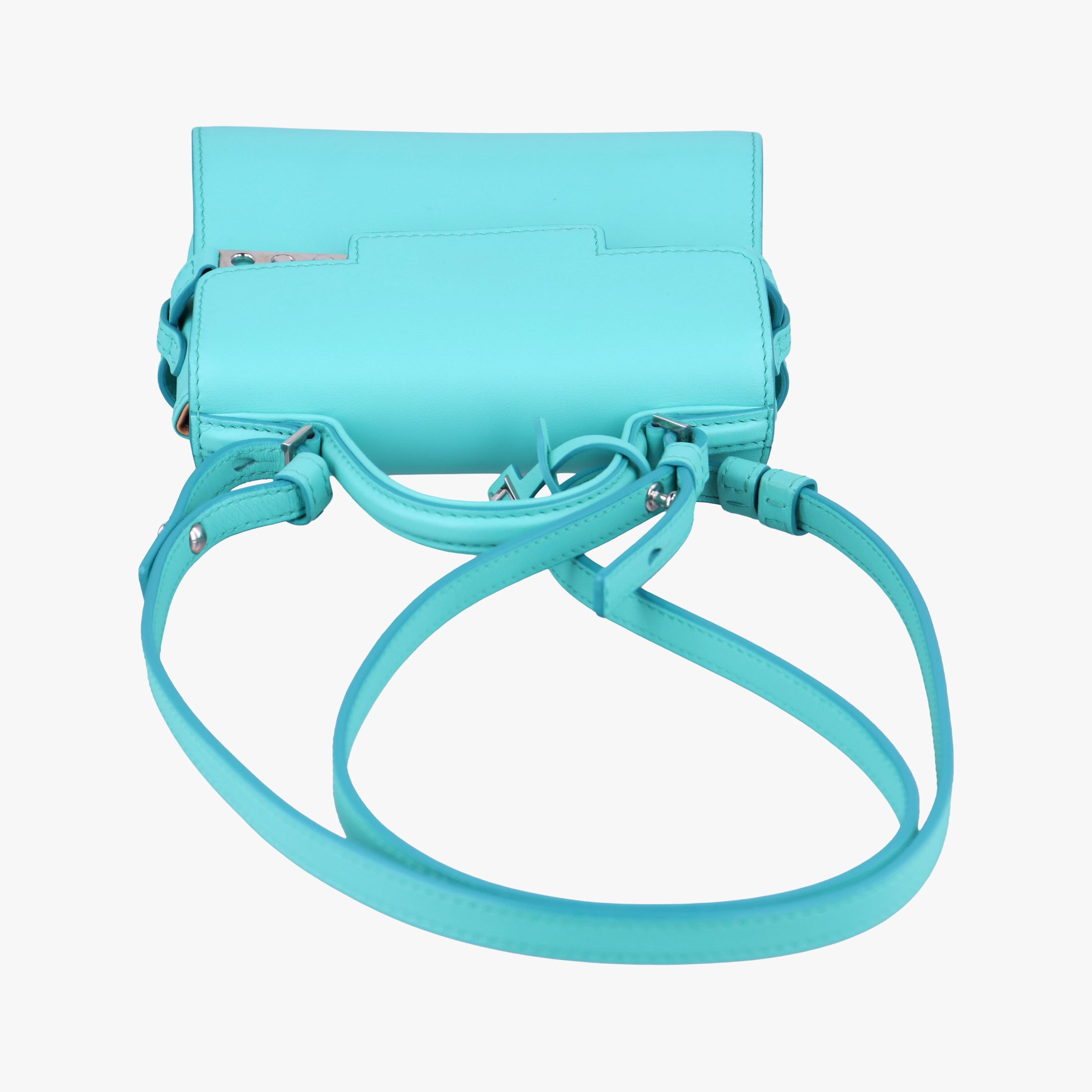 Pre-owned Delvaux Tan pete Blue Leather  shoulderbag | stylenewstar