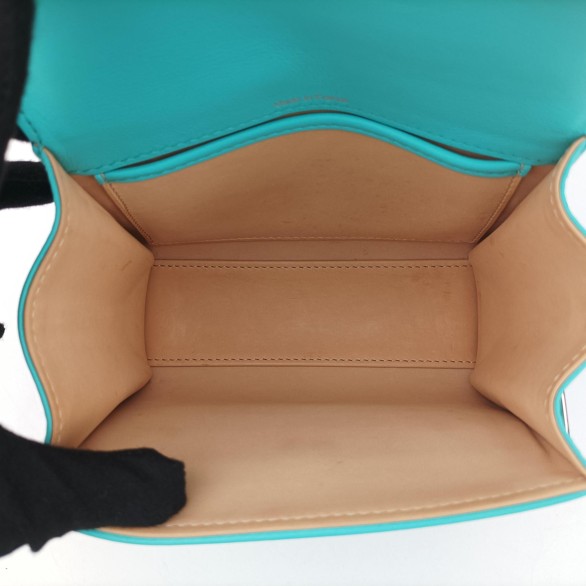 Pre-owned Delvaux Tan pete Blue Leather  shoulderbag | stylenewstar