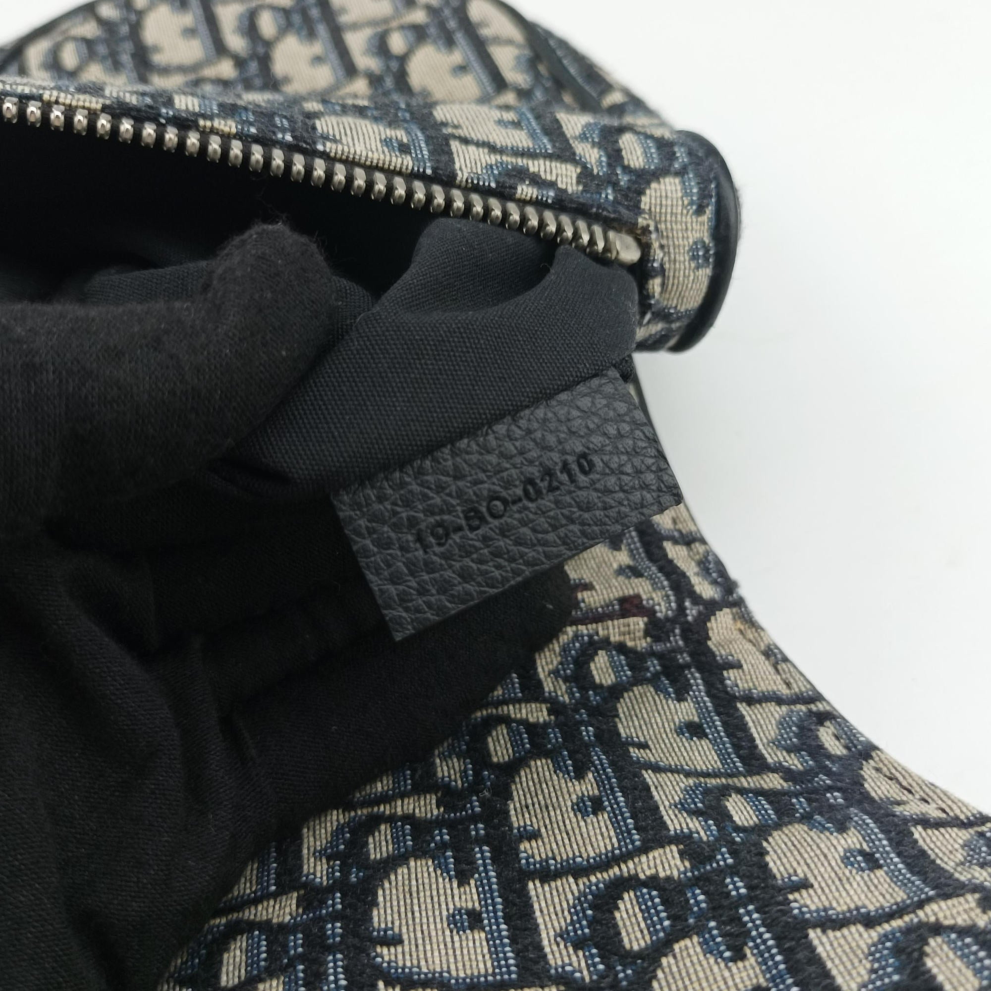 Vintage Christian Dior Saddlebags Gray×Navy Jacquard×Leather  crossbodybag | stylenewstar