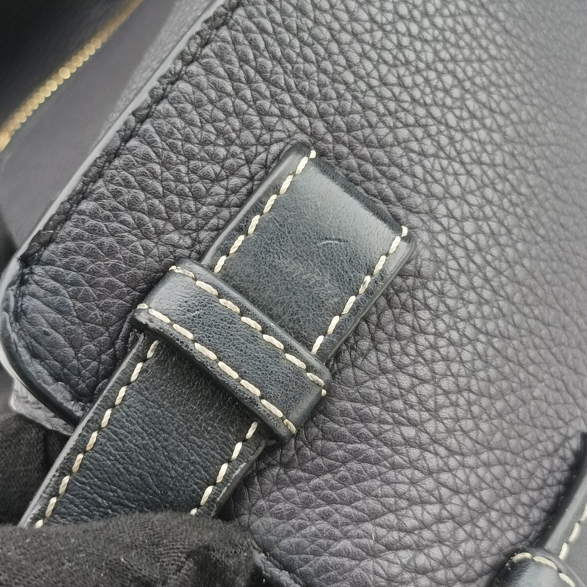 Pre-owned Loewe hammock Black leather  shoulderbag | stylenewstar
