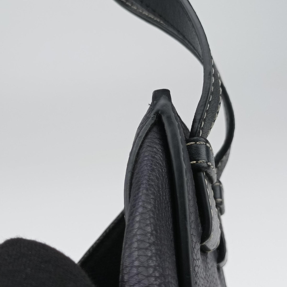 Pre-owned Loewe hammock Black leather  shoulderbag | stylenewstar