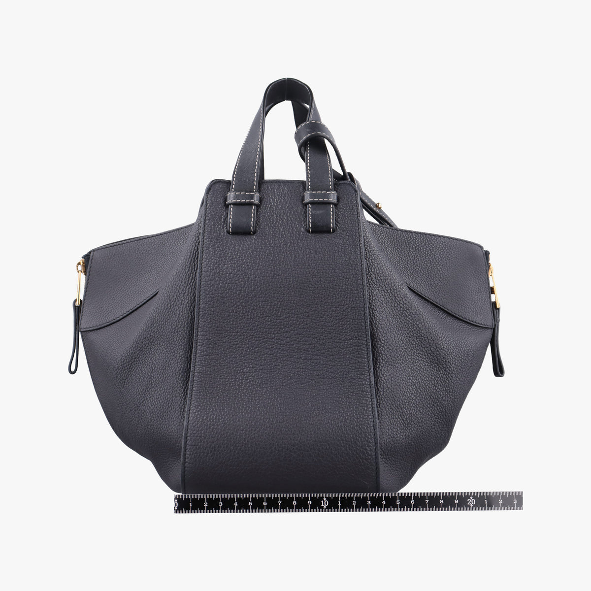 Pre-owned Loewe hammock Black leather  shoulderbag | stylenewstar