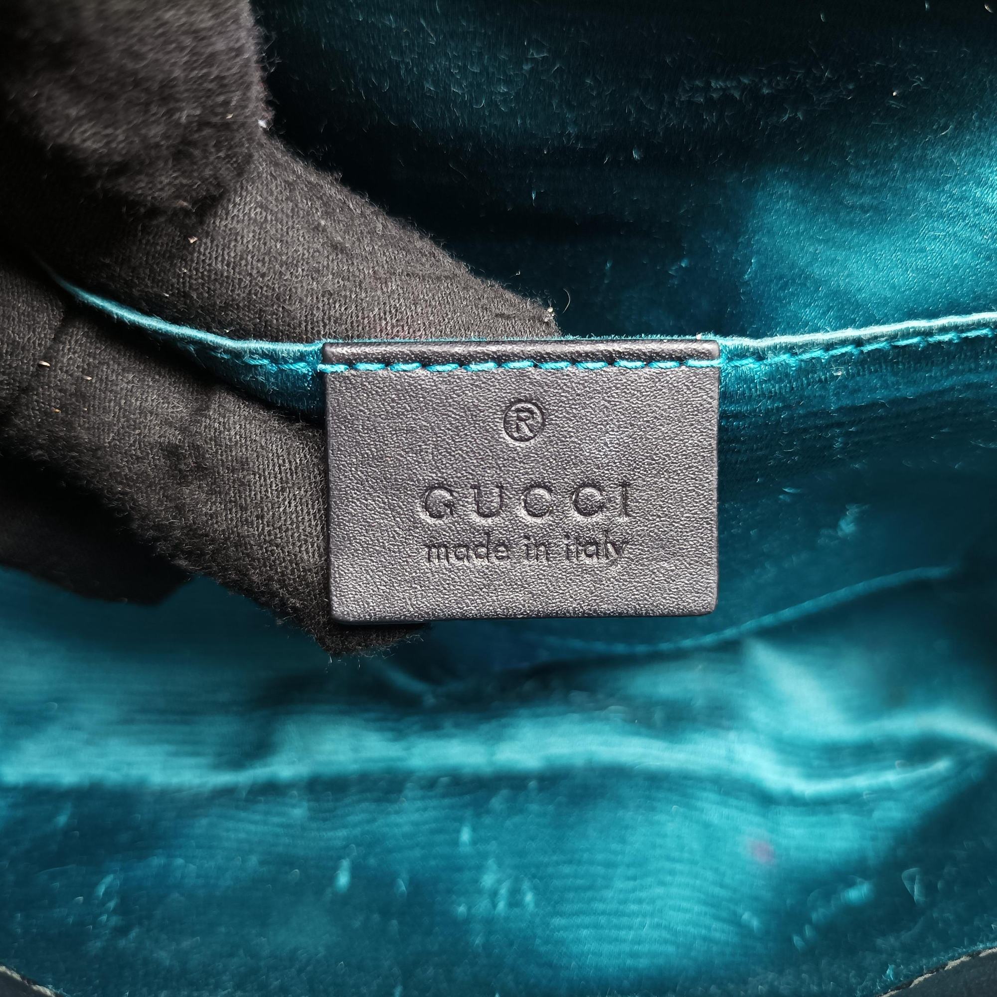 Pre-owned Gucci Ophidia Black Suede×leather 503877 shoulderbag | stylenewstar