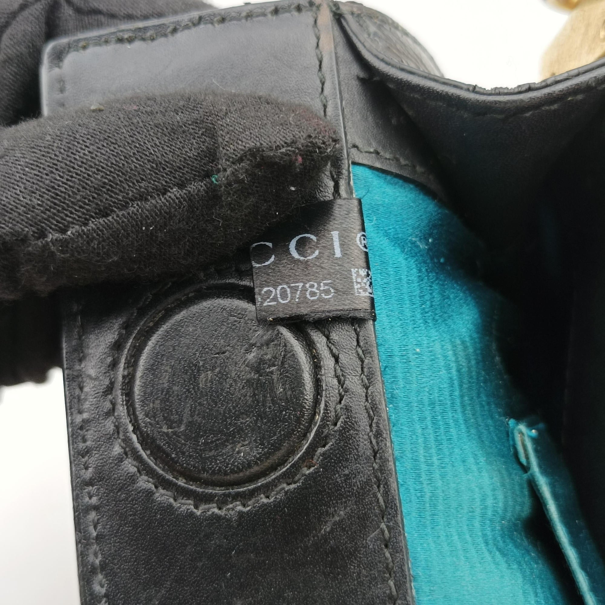 Pre-owned Gucci Ophidia Black Suede×leather 503877 shoulderbag | stylenewstar