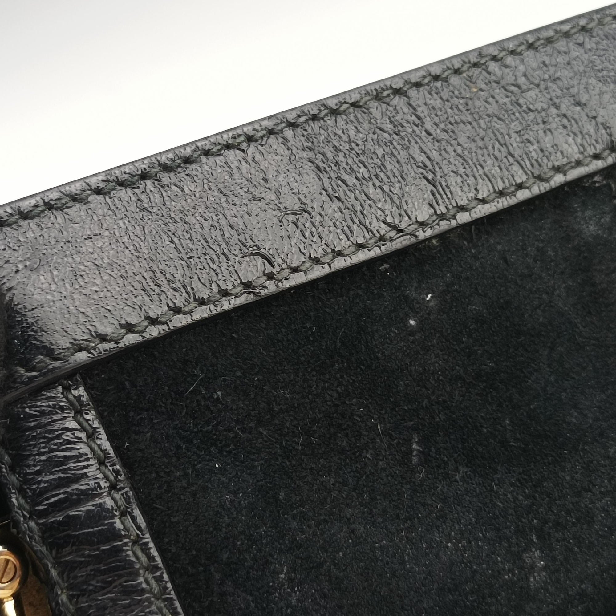 Pre-owned Gucci Ophidia Black Suede×leather 503877 shoulderbag | stylenewstar