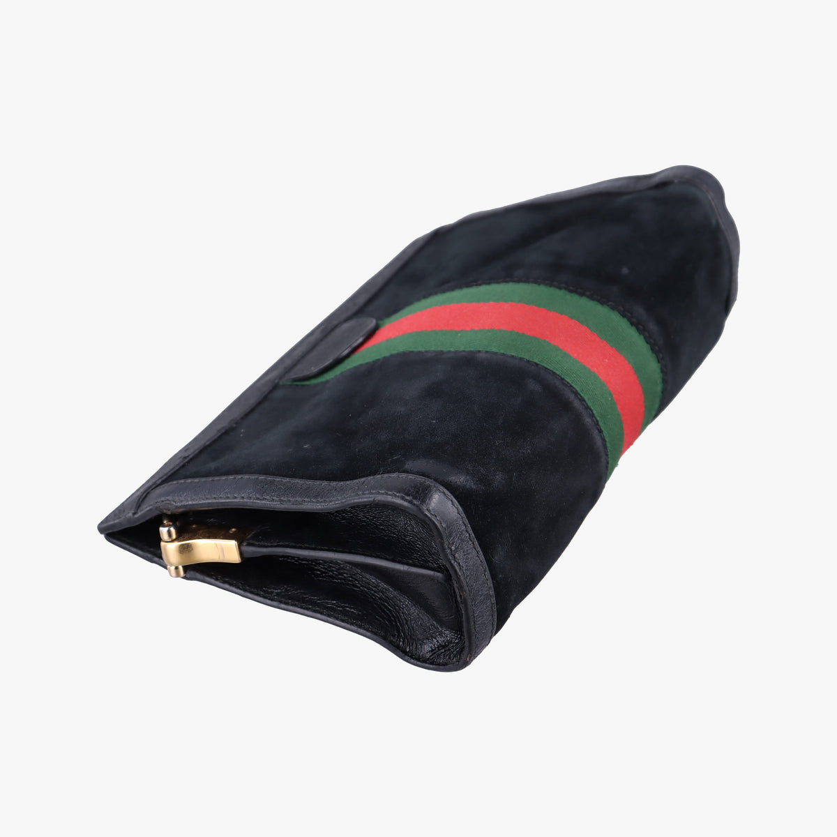 Pre-owned Gucci Ophidia Black Suede×leather 503877 shoulderbag | stylenewstar