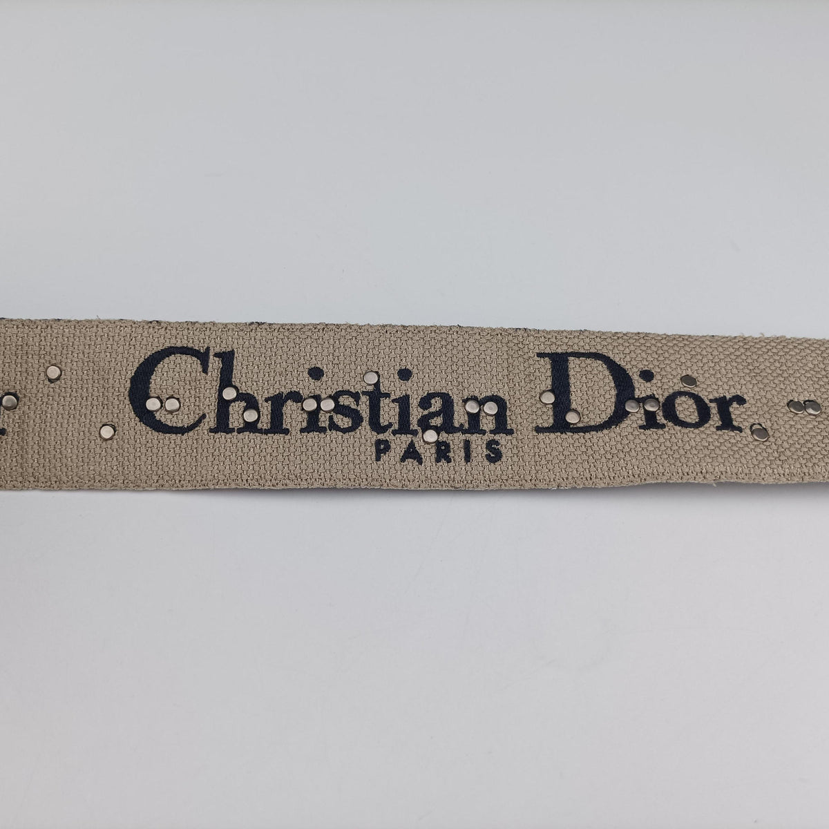 Secondhand Christian Dior Saddle Navy×grey Jacquard × Leather  shoulderbag | stylenewstar