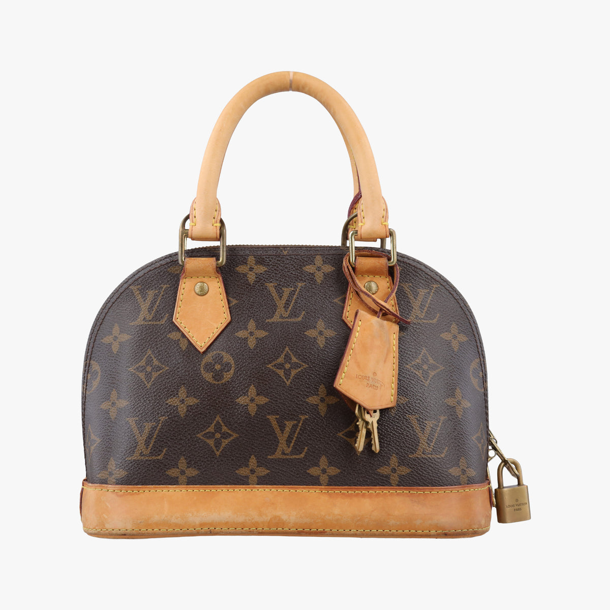 Pre-owned Louis Vuitton Alma BB　 Brown Monogram Canvas M53152 handbag | stylenewstar