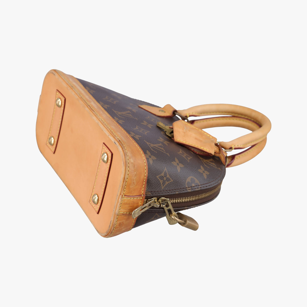 Pre-owned Louis Vuitton Alma BB　 Brown Monogram Canvas M53152 handbag | stylenewstar