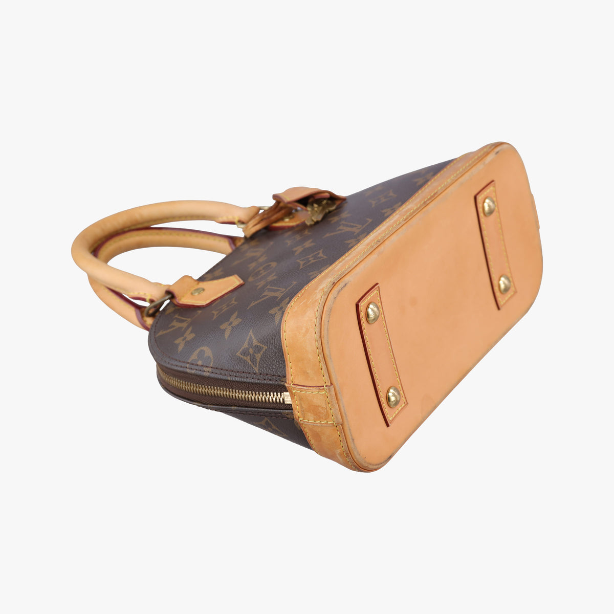 Pre-owned Louis Vuitton Alma BB　 Brown Monogram Canvas M53152 handbag | stylenewstar
