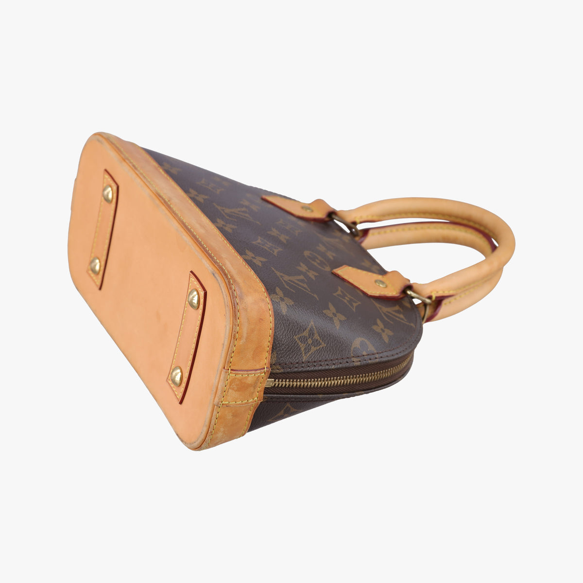 Pre-owned Louis Vuitton Alma BB　 Brown Monogram Canvas M53152 handbag | stylenewstar