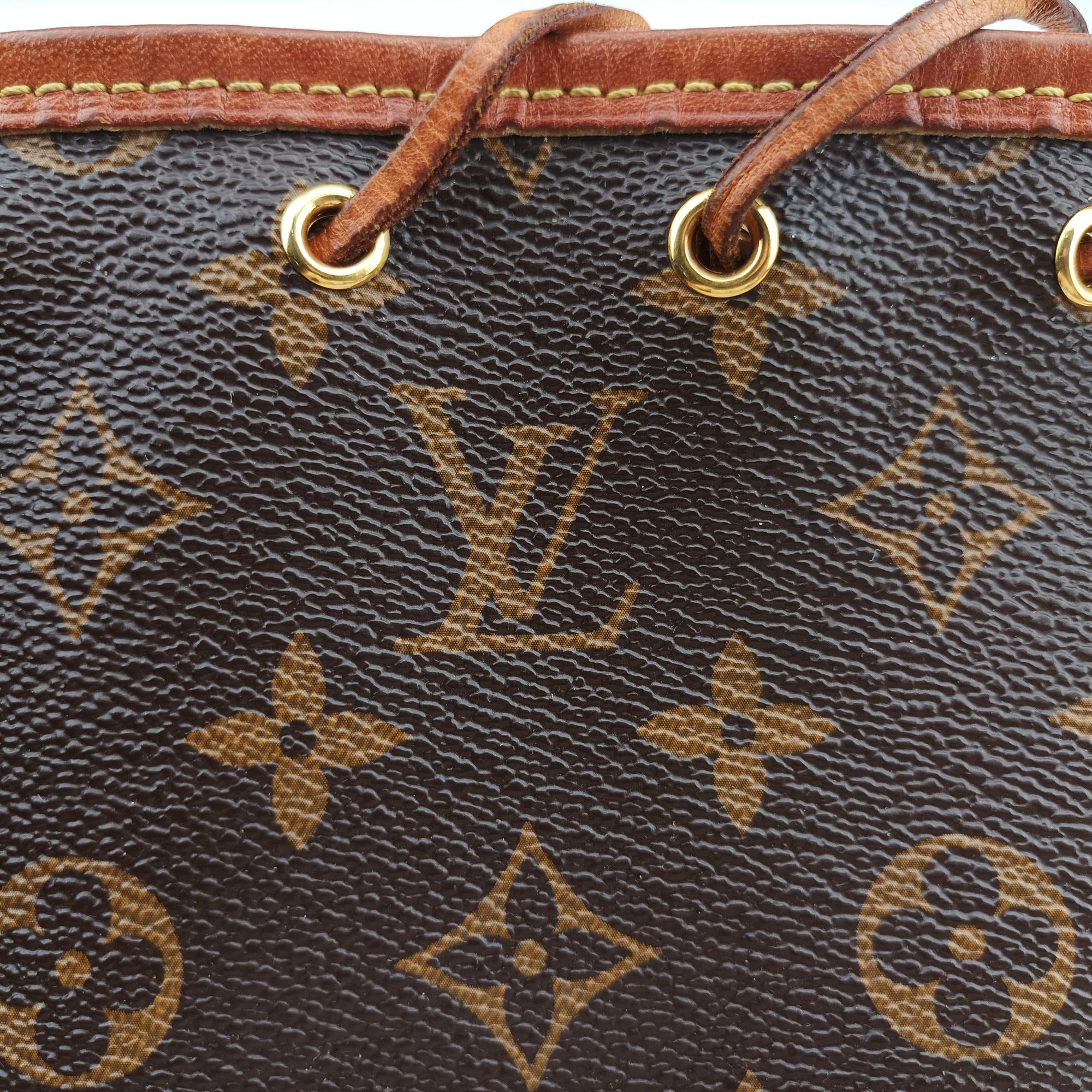 Pre-owned Louis Vuitton Nano Noe Brown Monogram canvas M41346 shoulderbag | stylenewstar