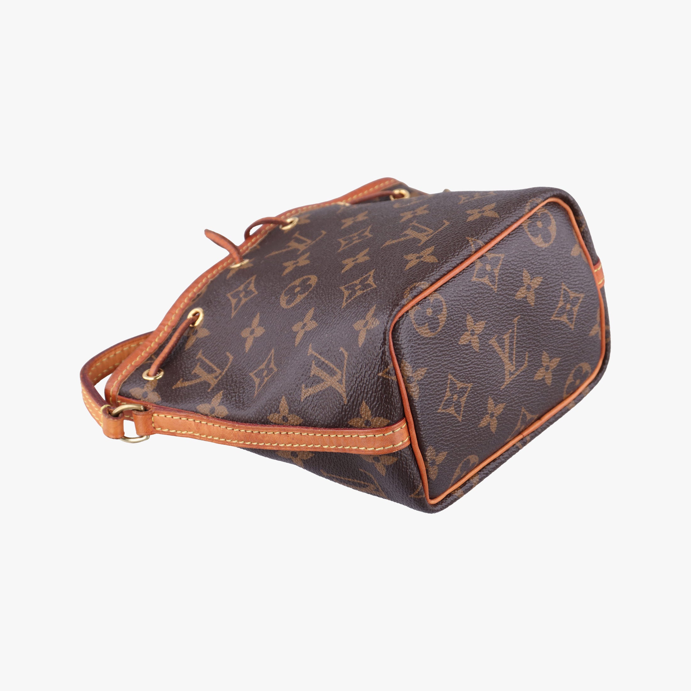 Pre-owned Louis Vuitton Nano Noe Brown Monogram canvas M41346 shoulderbag | stylenewstar