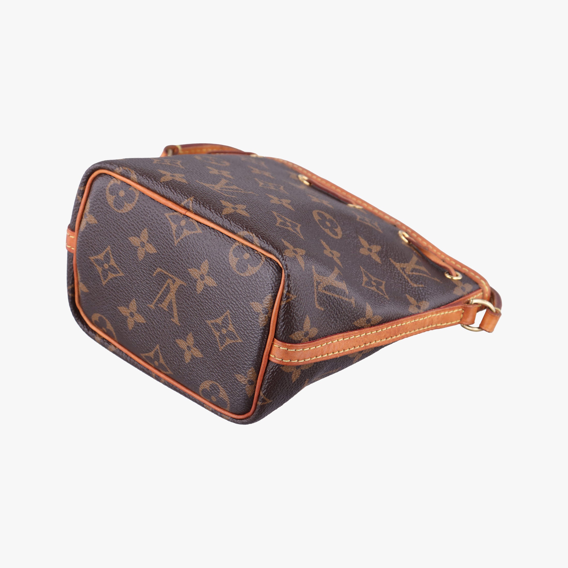 Pre-owned Louis Vuitton Nano Noe Brown Monogram canvas M41346 shoulderbag | stylenewstar