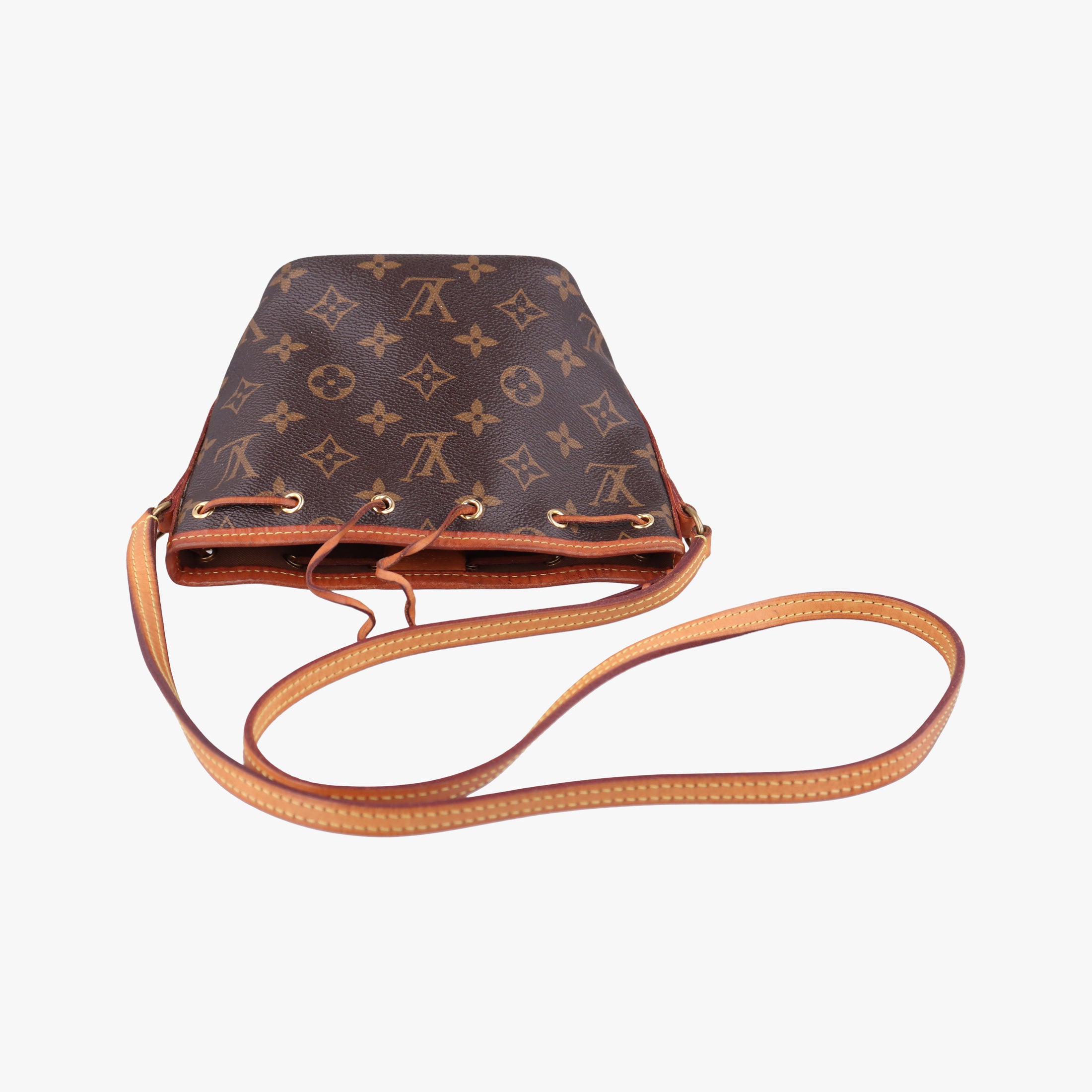 Pre-owned Louis Vuitton Nano Noe Brown Monogram canvas M41346 shoulderbag | stylenewstar