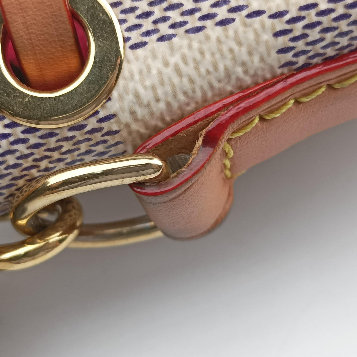 Pre-owned Louis Vuitton Vivienne Nano Noe AZUR Damier Canvas N40511 shoulderbag | stylenewstar