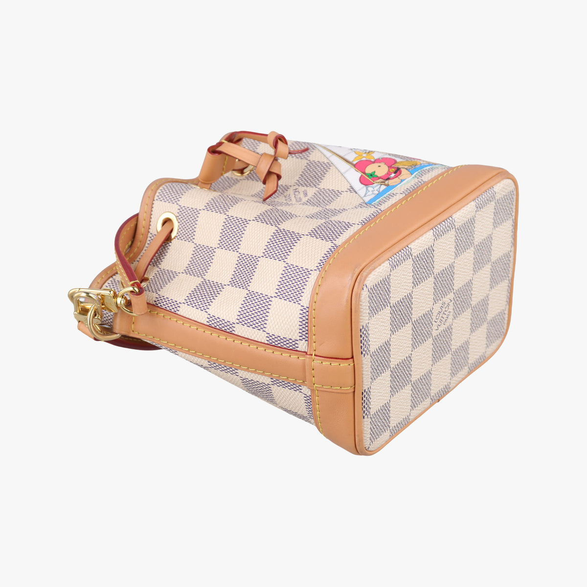 Pre-owned Louis Vuitton Vivienne Nano Noe AZUR Damier Canvas N40511 shoulderbag | stylenewstar