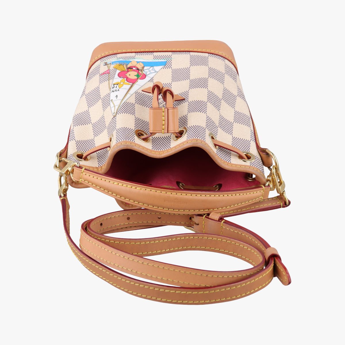 Pre-owned Louis Vuitton Vivienne Nano Noe AZUR Damier Canvas N40511 shoulderbag | stylenewstar