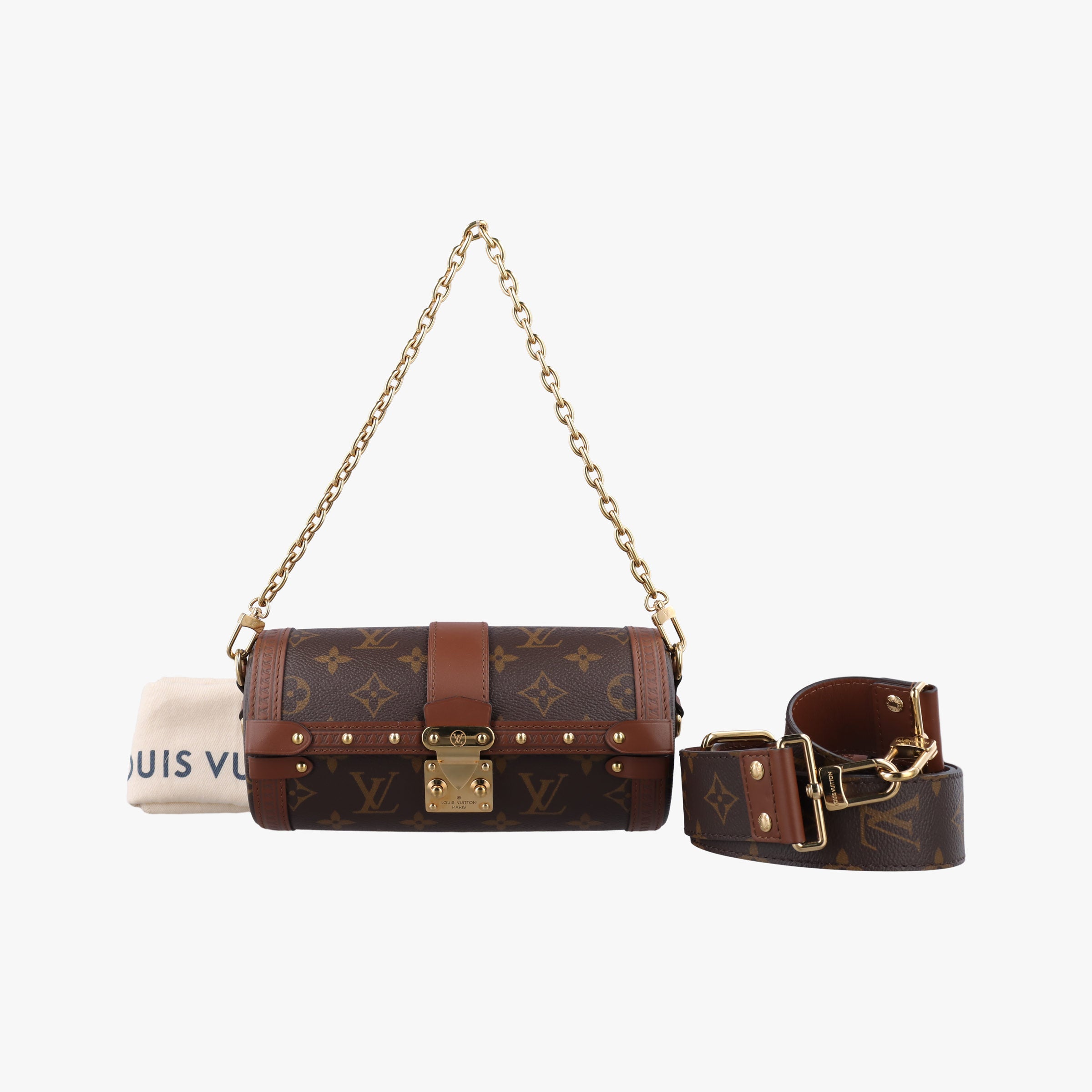 Secondhand Louis Vuitton Papillon Trunk Brown Monogram Canvas×calf leather M57835 shoulderbag | stylenewstar