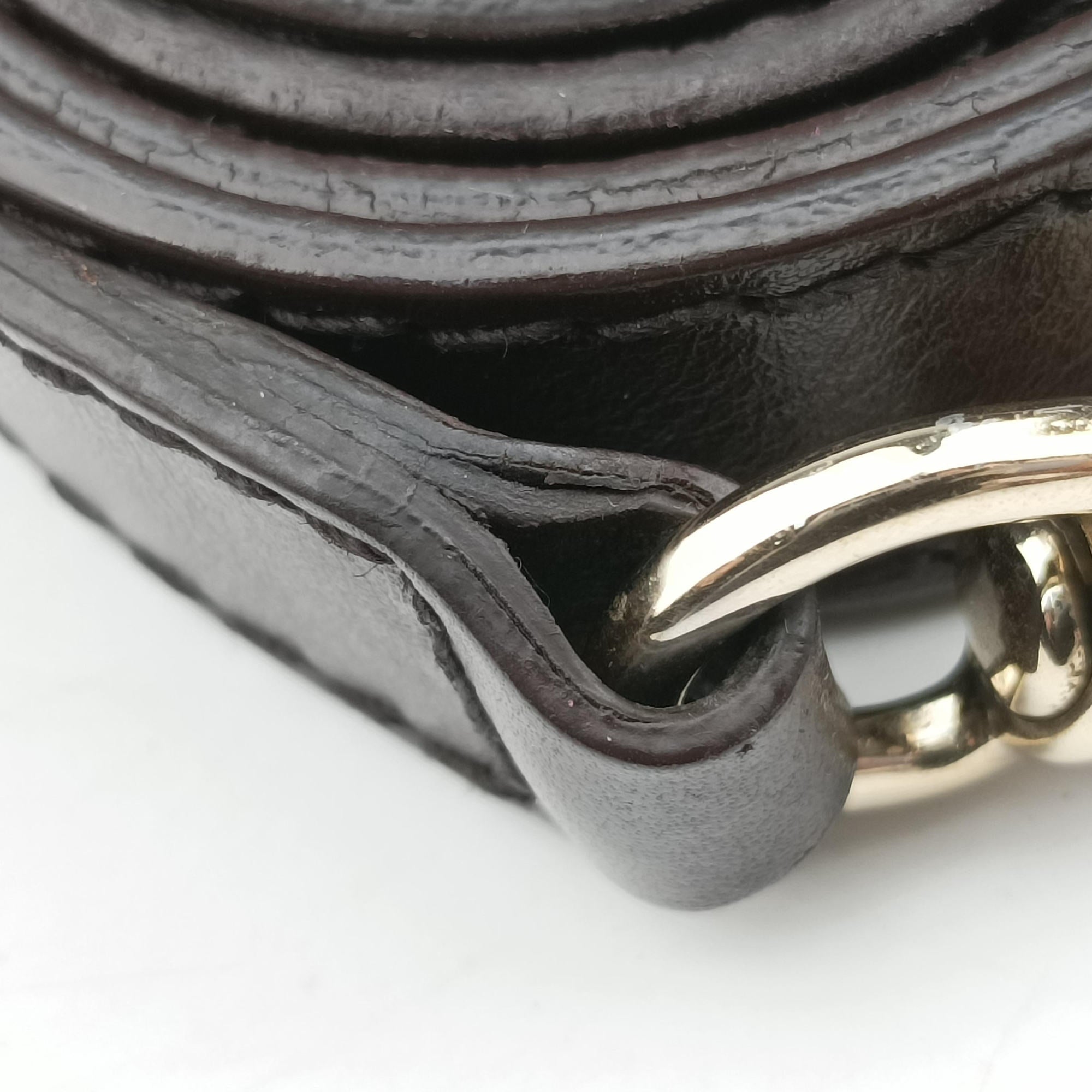 Pre-owned Gucci Sherry Line Beige×green×red Canvas×Leather 247205 shoulderbag | stylenewstar