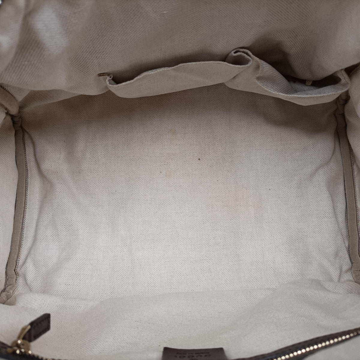 Pre-owned Gucci Sherry Line Beige×green×red Canvas×Leather 247205 shoulderbag | stylenewstar