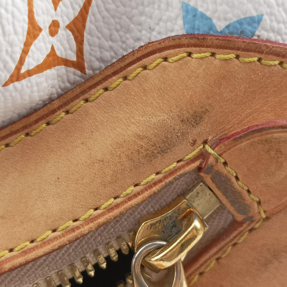 Pre-owned Louis Vuitton CLAUDIA white Monogram Multicolor M40193 shoulderbag | stylenewstar