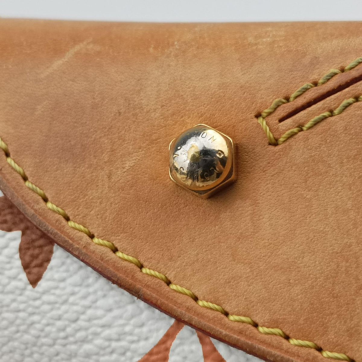 Pre-owned Louis Vuitton CLAUDIA white Monogram Multicolor M40193 shoulderbag | stylenewstar