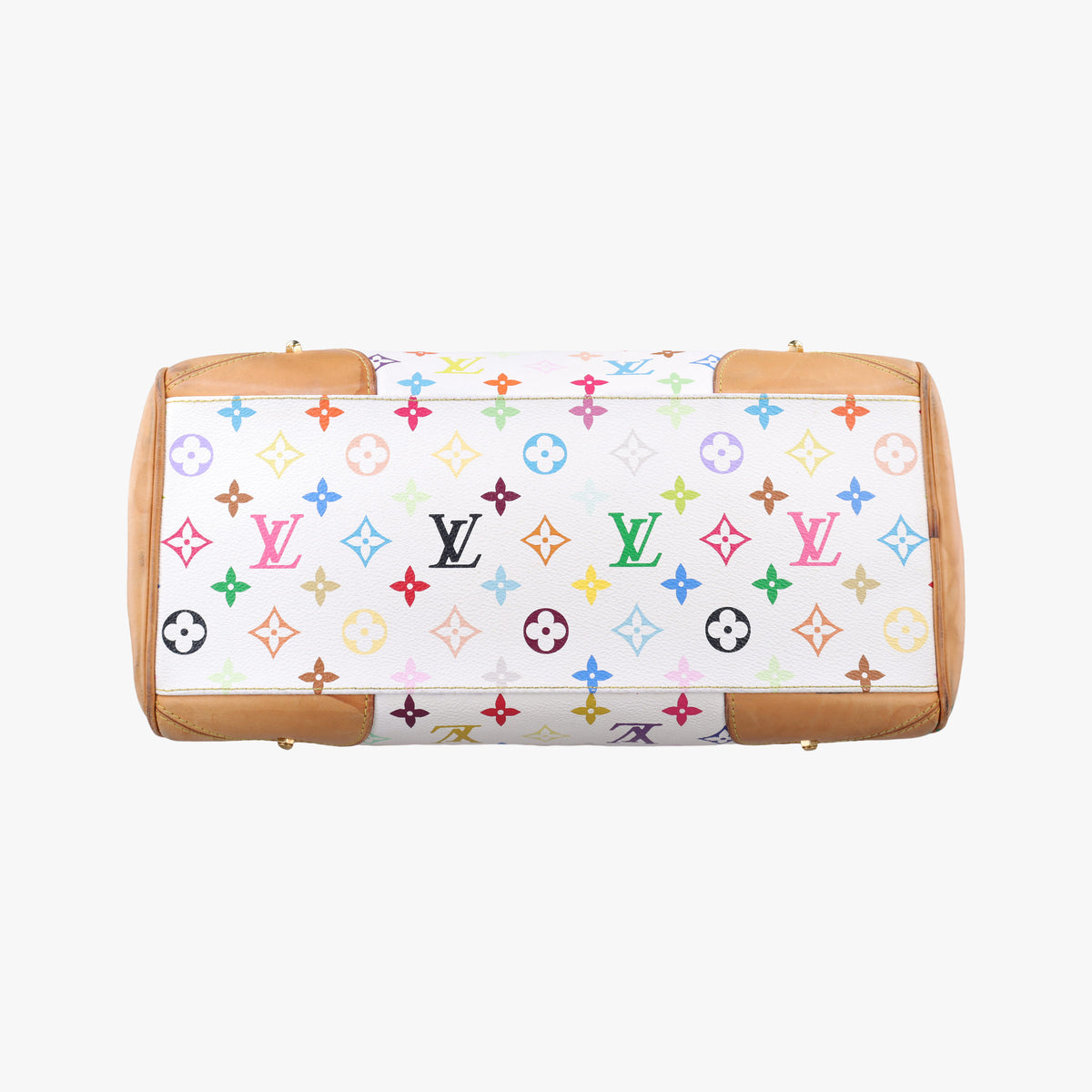 Pre-owned Louis Vuitton CLAUDIA white Monogram Multicolor M40193 shoulderbag | stylenewstar