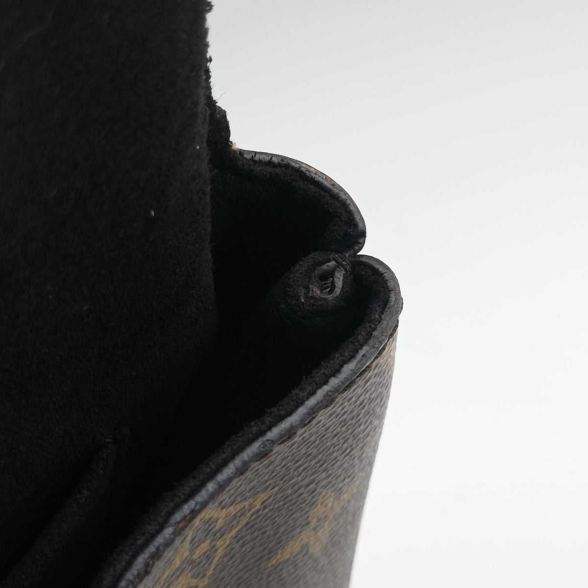 Pre-owned Louis Vuitton MARIGNAN brown×black Monogram Canvas×calf leather M44259 shoulderbag | stylenewstar