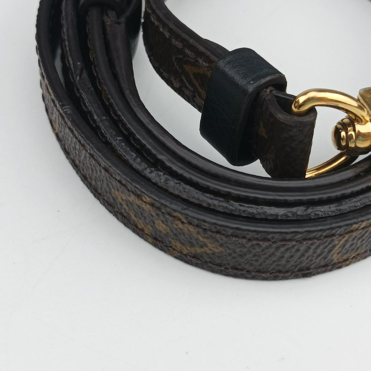 Pre-owned Louis Vuitton MARIGNAN brown×black Monogram Canvas×calf leather M44259 shoulderbag | stylenewstar