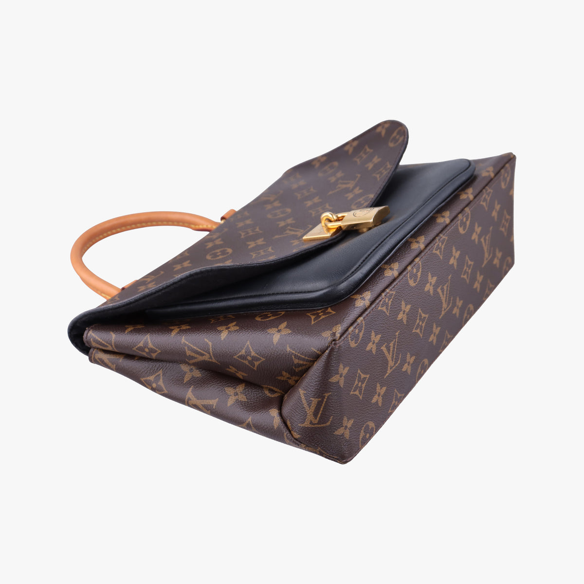 Pre-owned Louis Vuitton MARIGNAN brown×black Monogram Canvas×calf leather M44259 shoulderbag | stylenewstar