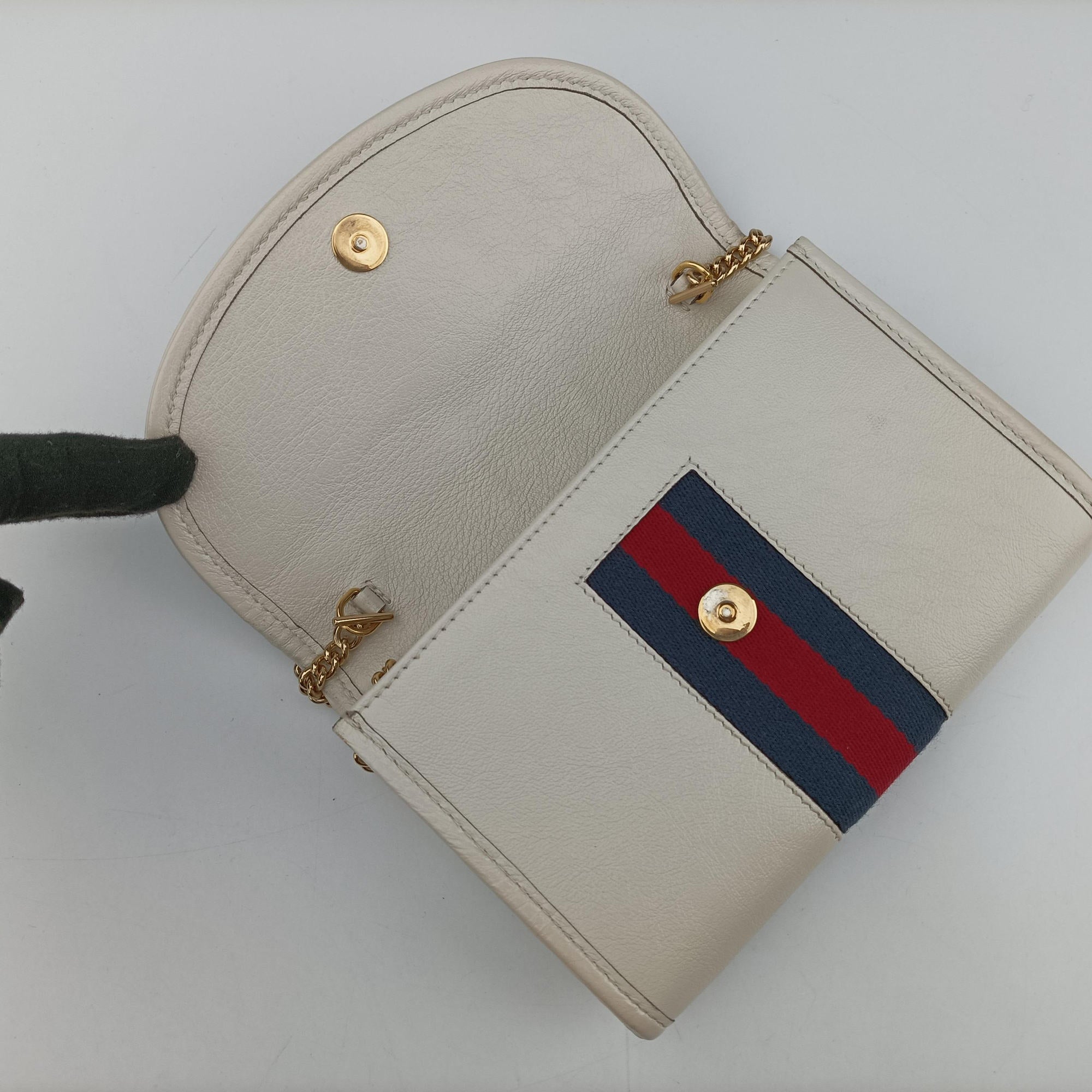 Vintage Gucci Rajah White Leather 573797 shoulderbag | stylenewstar
