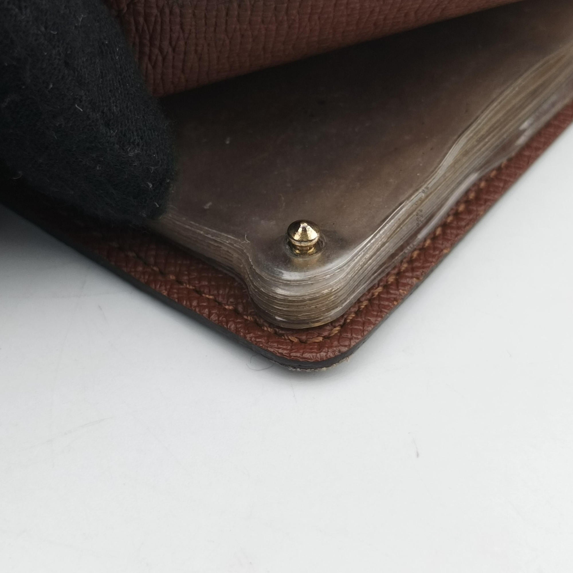 Pre-owned Louis Vuitton Porte Cartes Credit Pression Brown Monogram Canvas M60937 cardcase | stylenewstar