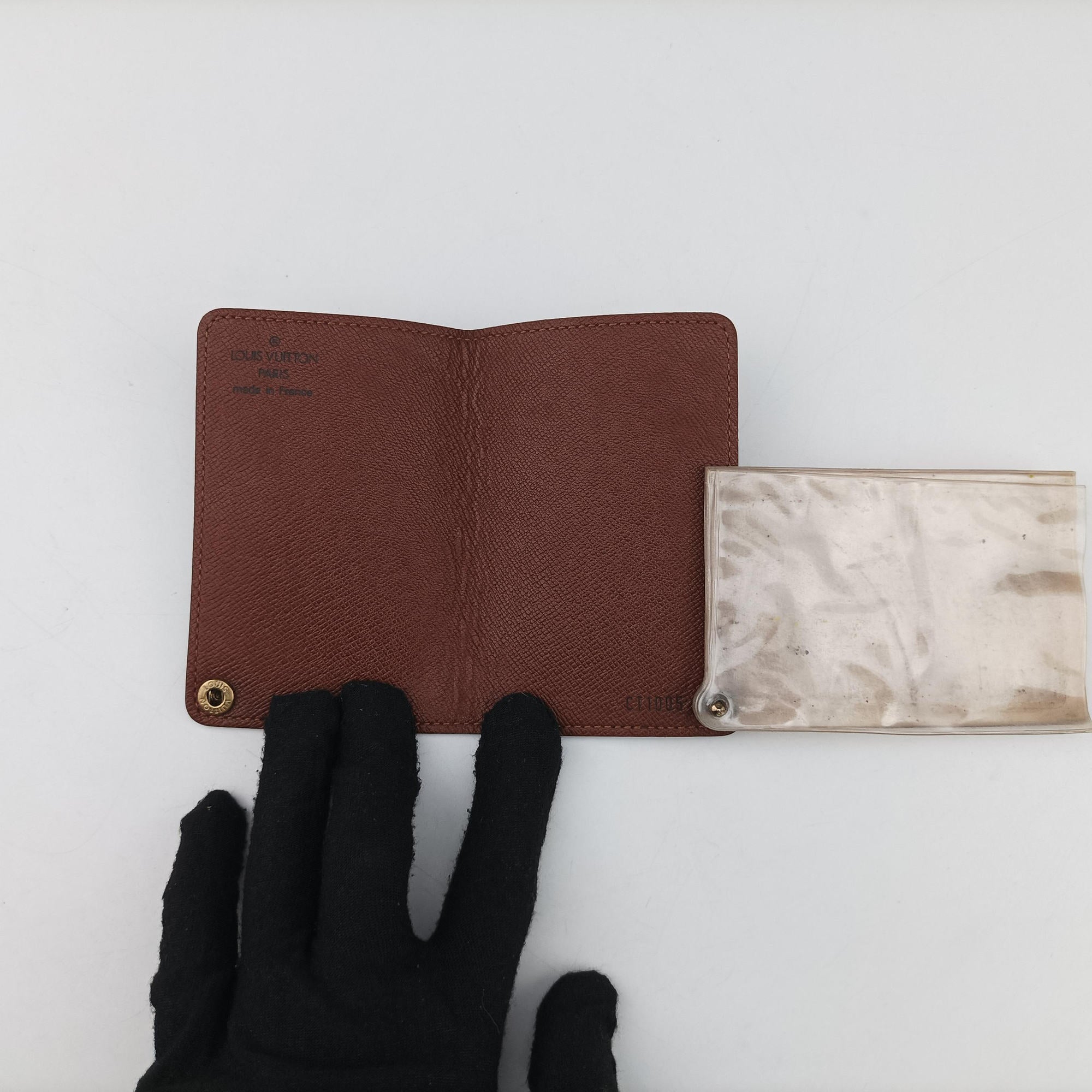 Pre-owned Louis Vuitton Porte Cartes Credit Pression Brown Monogram Canvas M60937 cardcase | stylenewstar