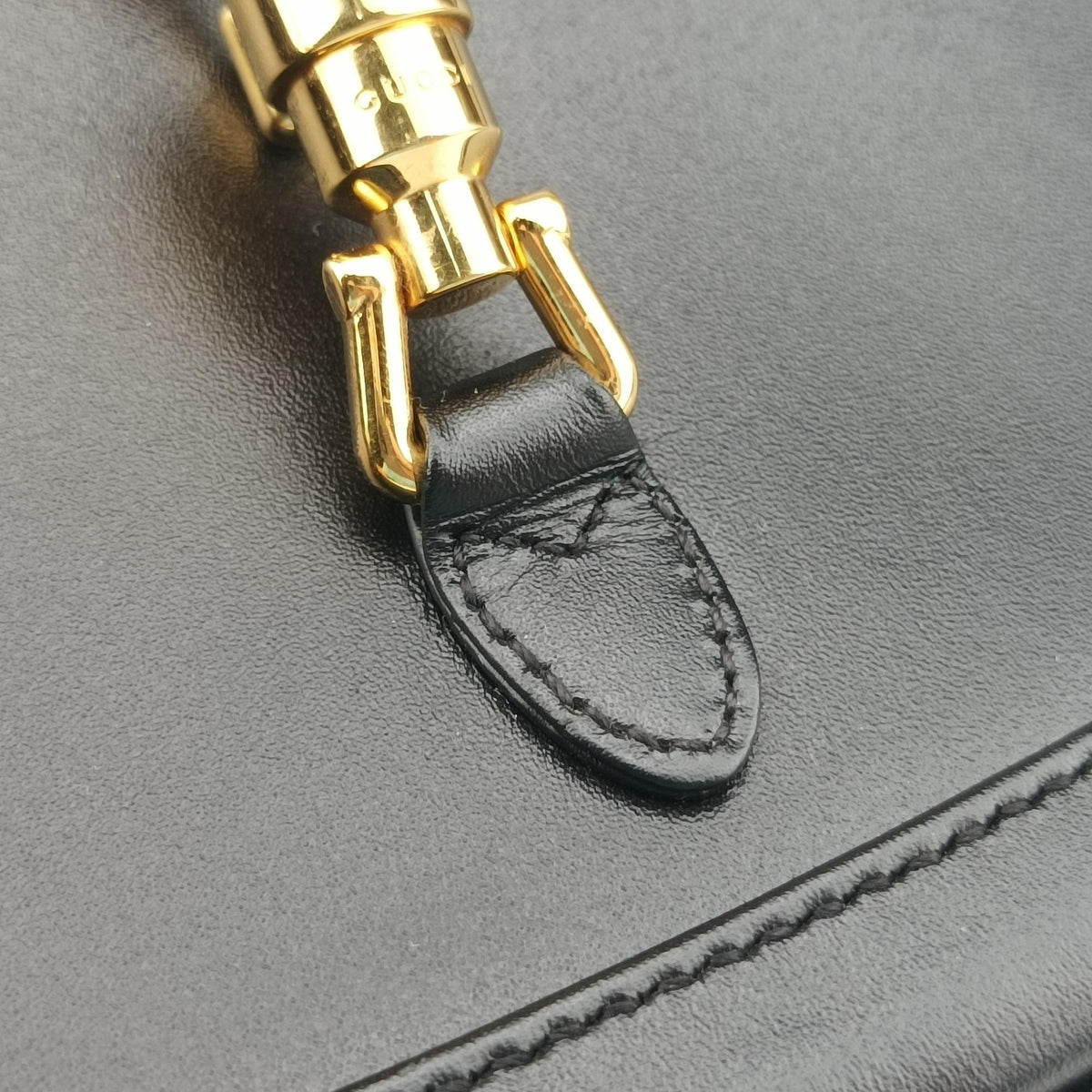 Pre-owned Gucci JACKIE 1961 Black Leather 637091 shoulderbag | stylenewstar