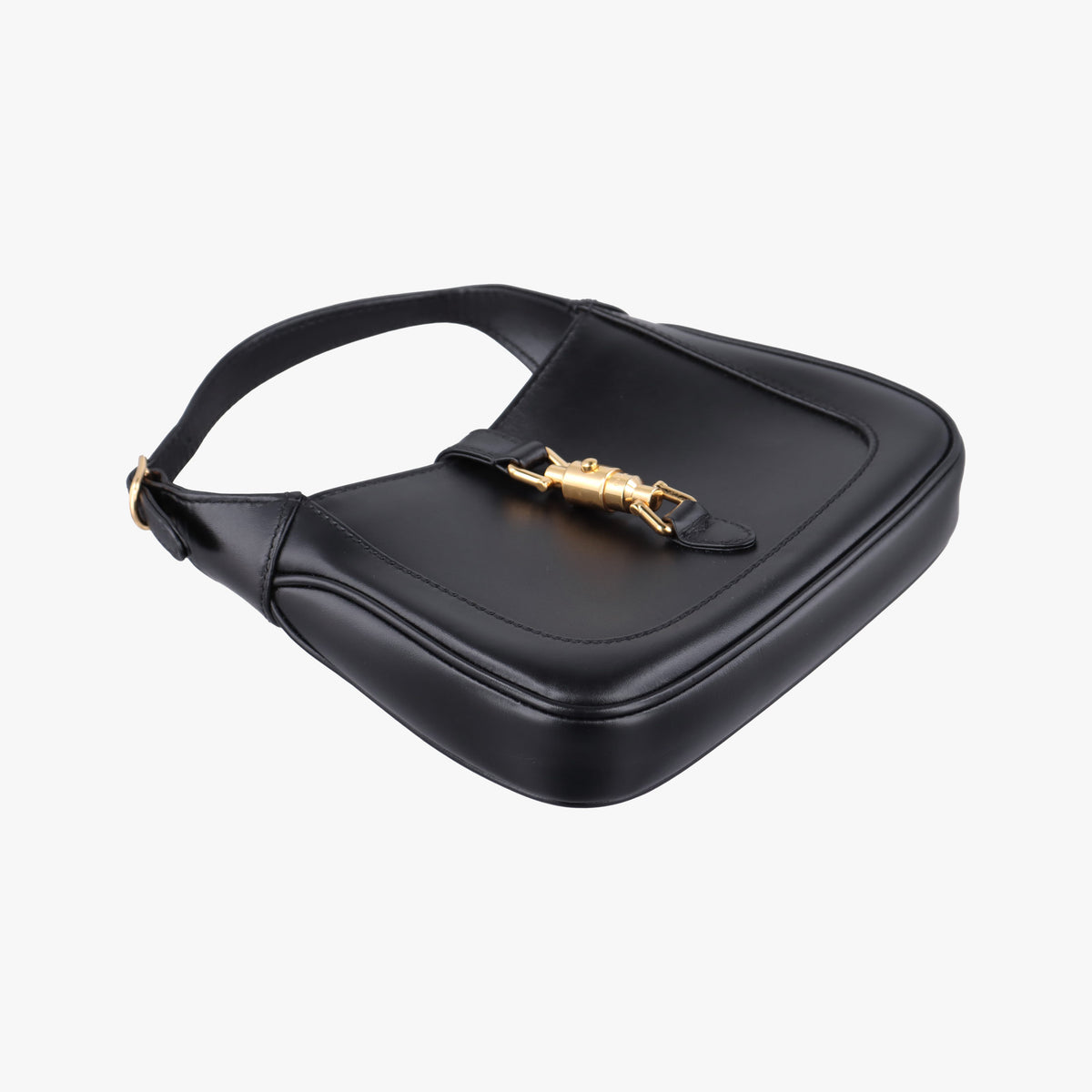 Pre-owned Gucci JACKIE 1961 Black Leather 637091 shoulderbag | stylenewstar
