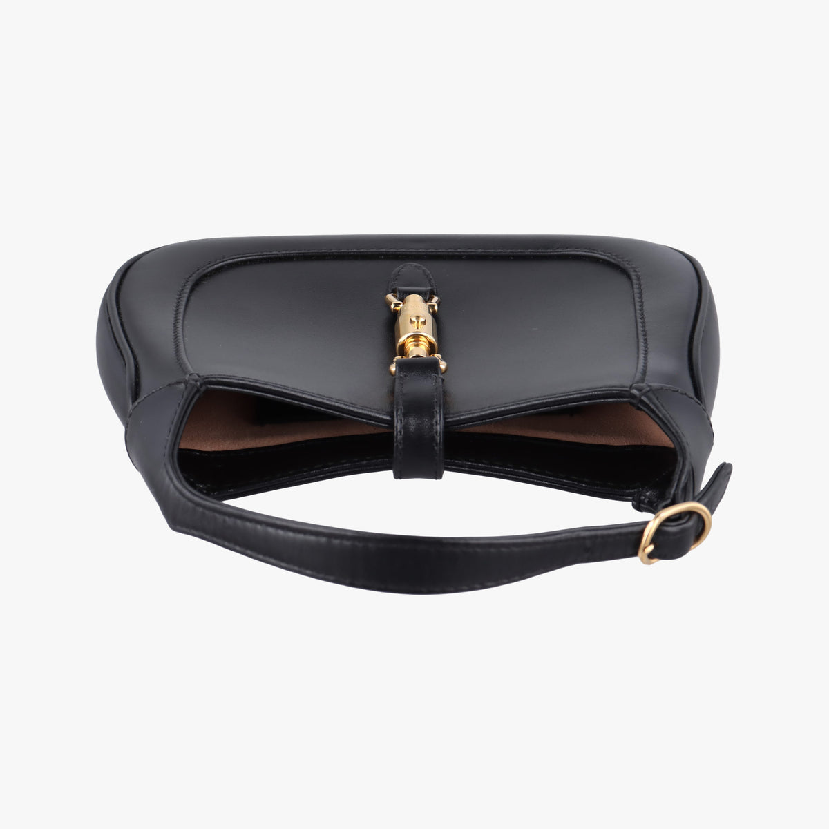 Pre-owned Gucci JACKIE 1961 Black Leather 637091 shoulderbag | stylenewstar